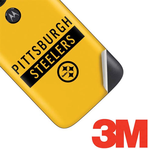 NFL Pittsburgh Steelers Yellow Performance Series Moto E5 Play Skin